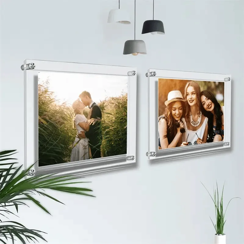 Wall Mounted Acrylic Photo Frames