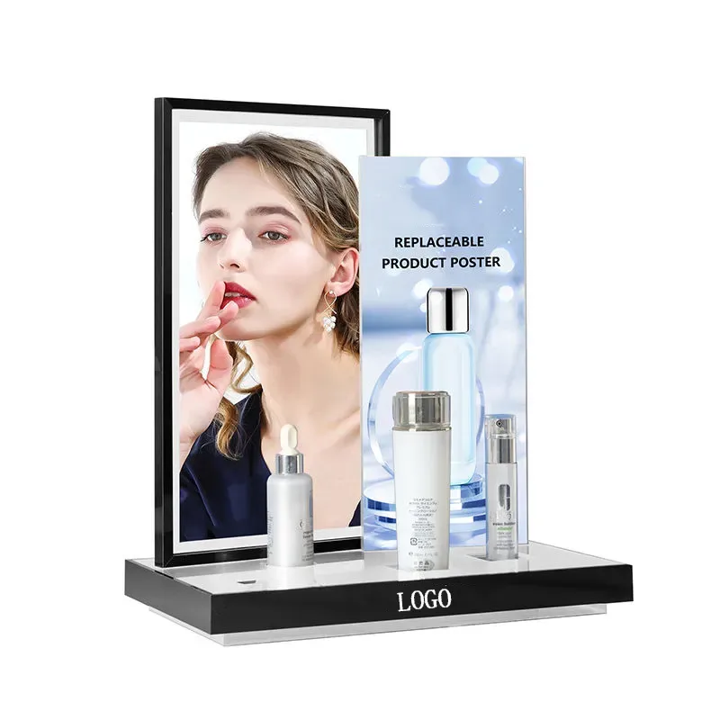  Acrylic Cosmetic Skincare Display Rack