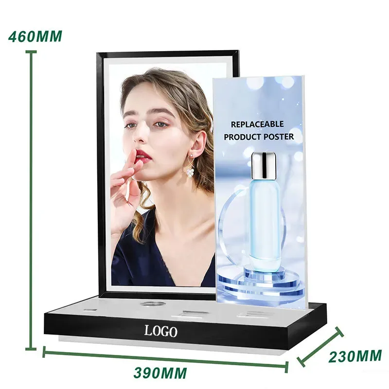  Acrylic Cosmetic Skincare Display Rack