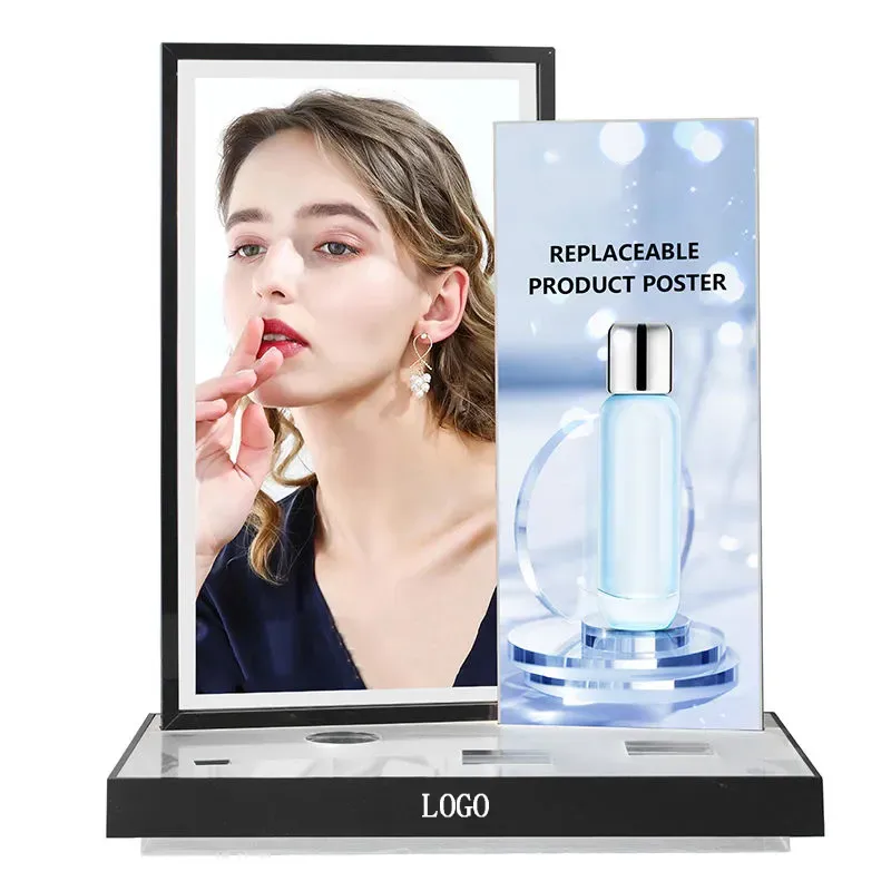  Acrylic Cosmetic Skincare Display Rack