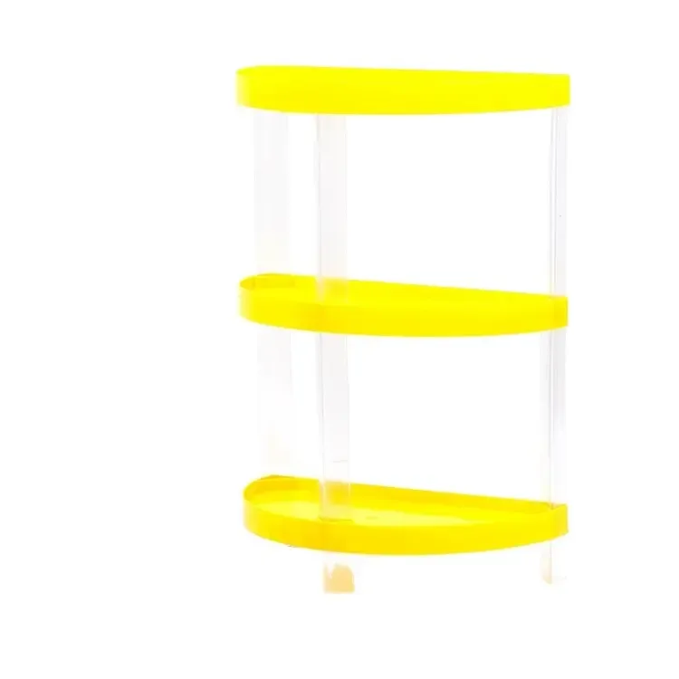 Semicircle Plastic Beverage Fruit Juice Display Stand