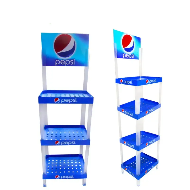 Plastic Display Rack Supermarket For Retail