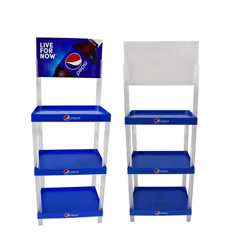 Plastic Display Rack Supermarket For Retail