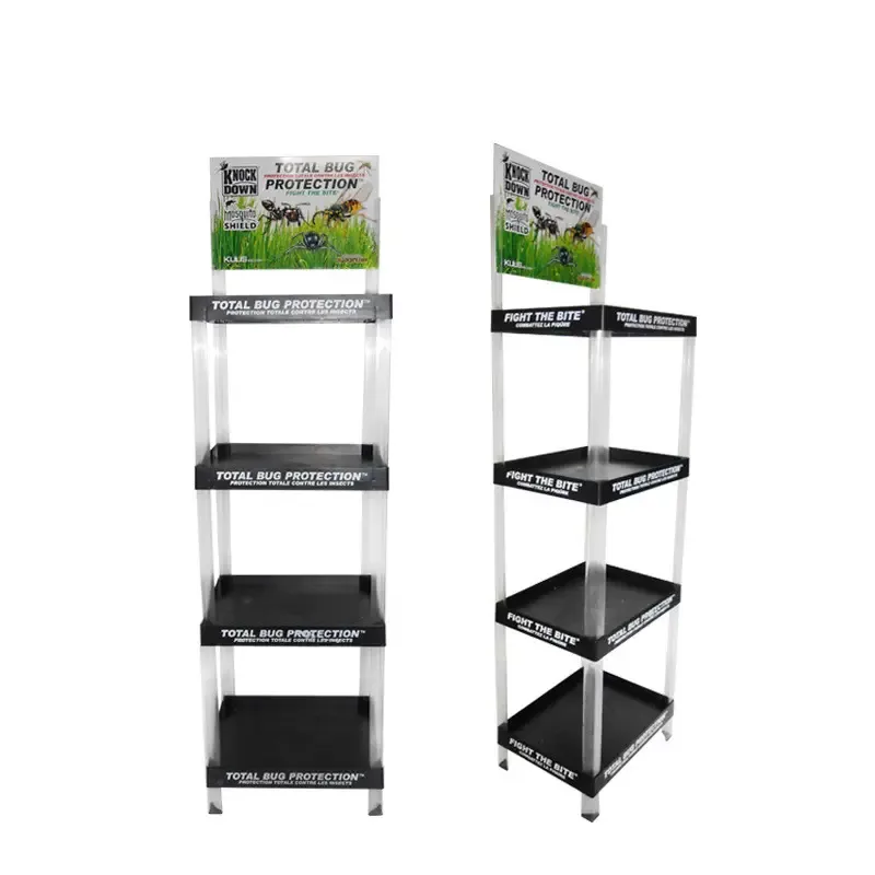 Plastic Display Rack Supermarket For Retail