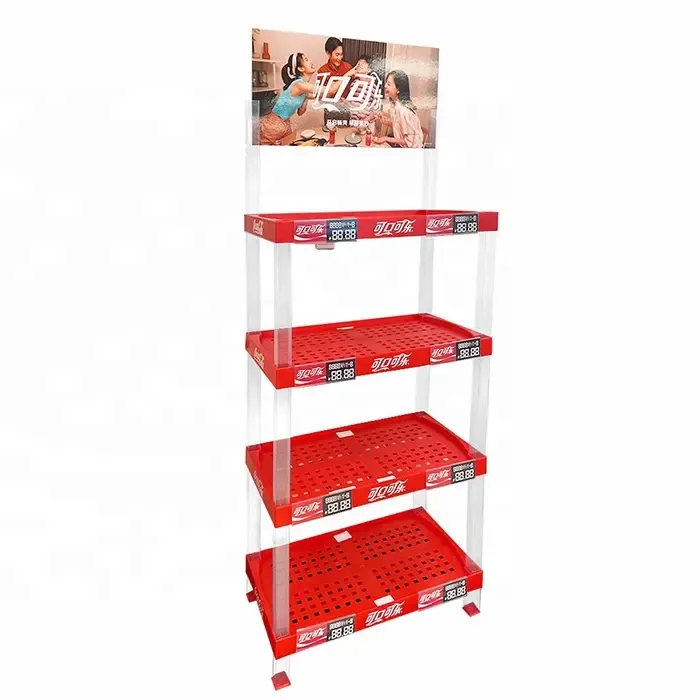 Supermarket Coca Cola Display Beverage Rack