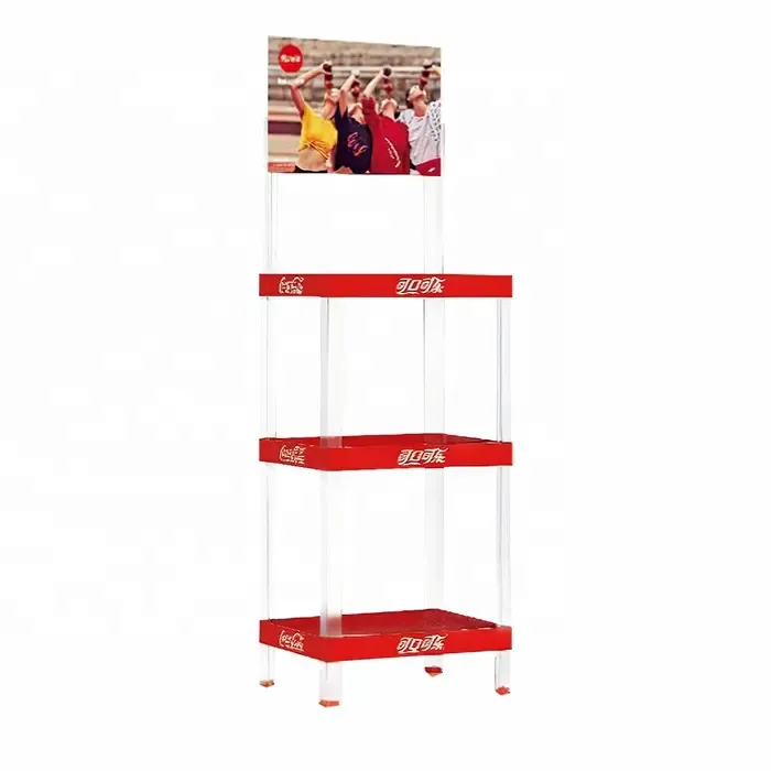 Supermarket Coca Cola Display Beverage Rack