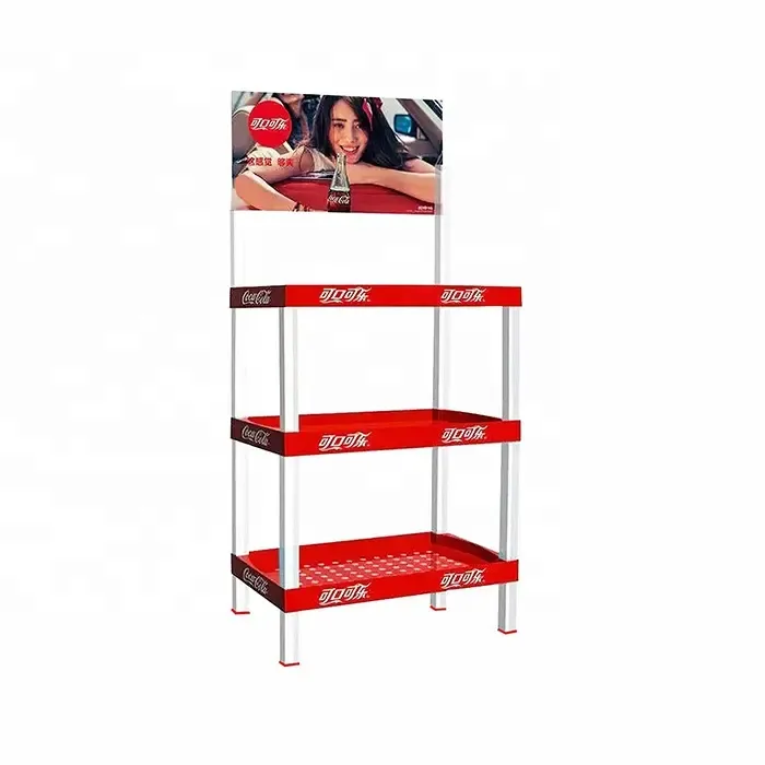 Supermarket Coca Cola Display Beverage Rack