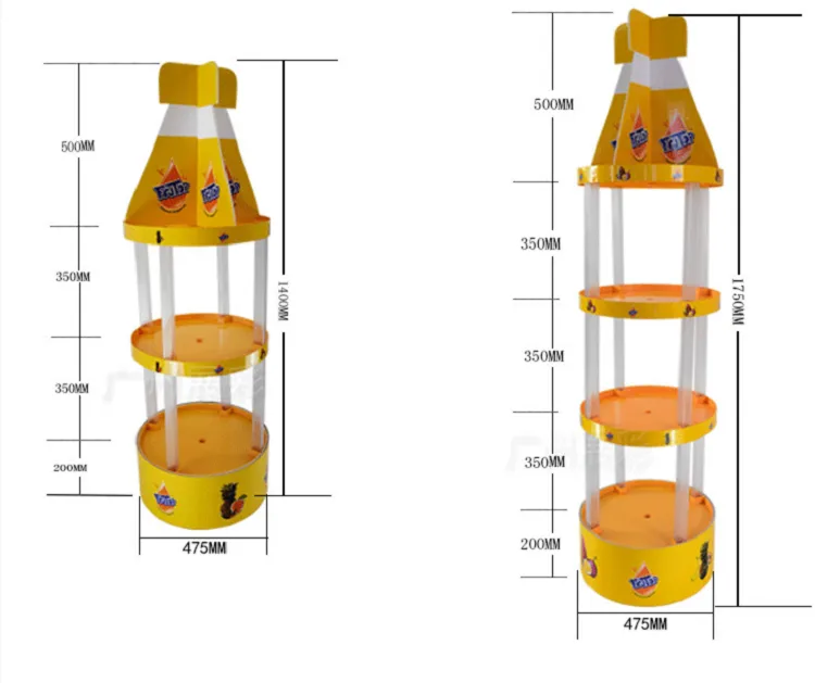 Round Bottle Shape Display Rack for Beer Drink