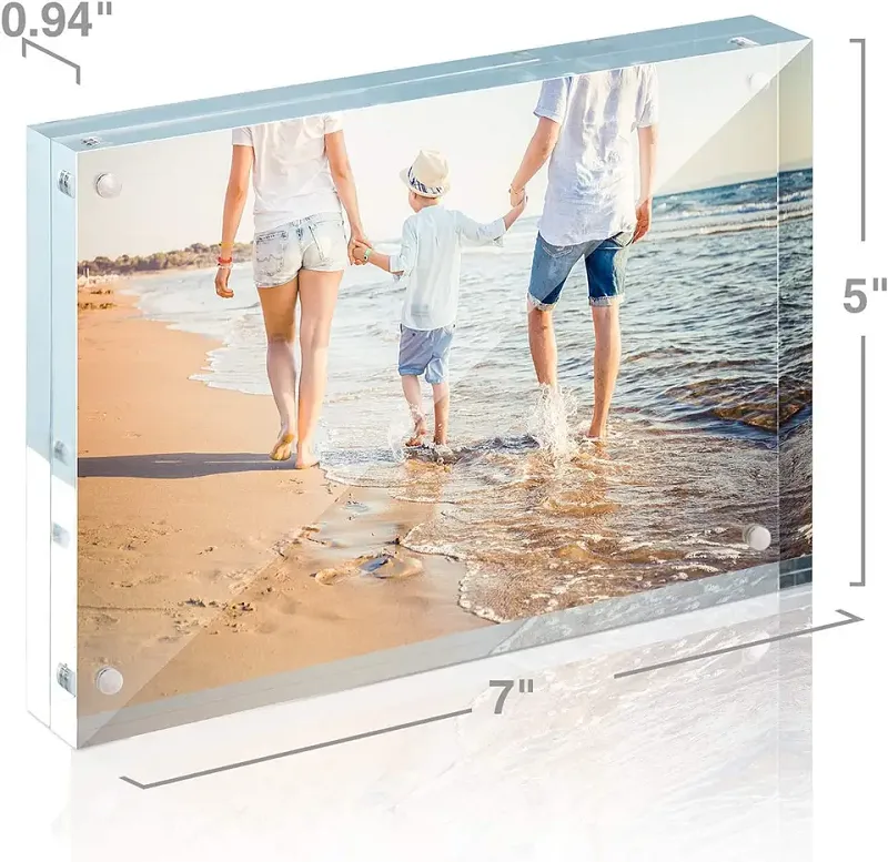 Custom Acrylic Clear Photo Frame 