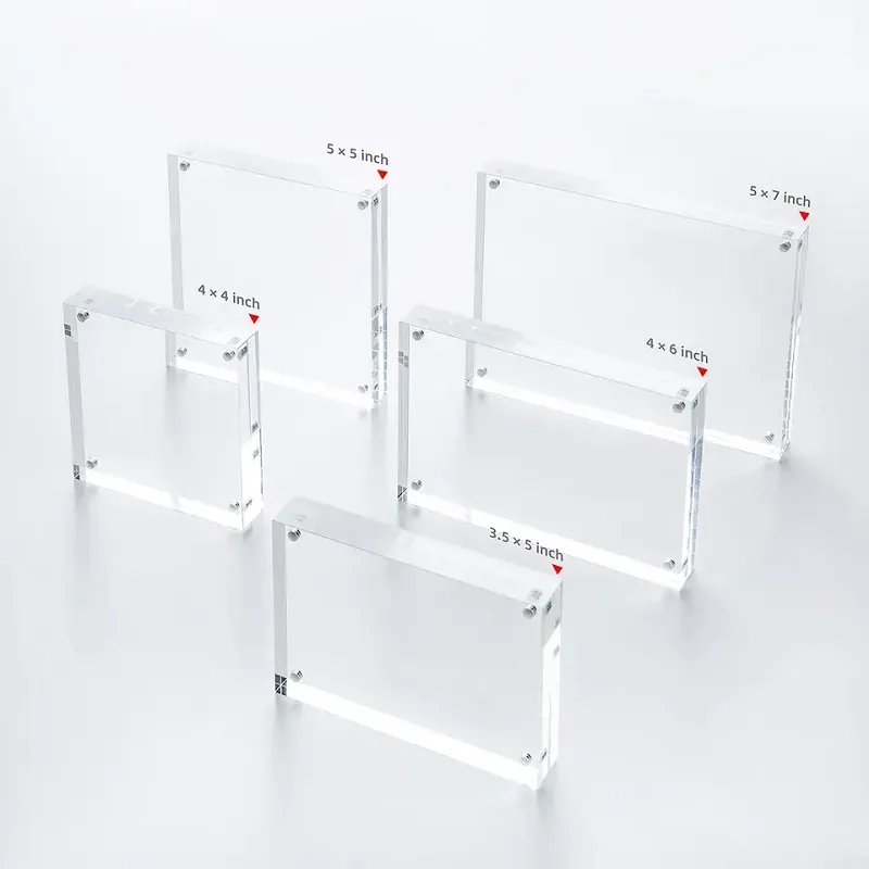 Acrylic Double Sided Photo Frame