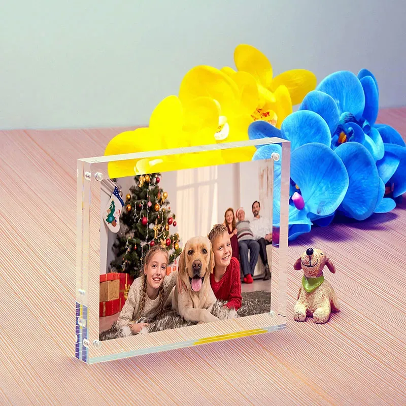 Acrylic Block Magnetic Photo Frame