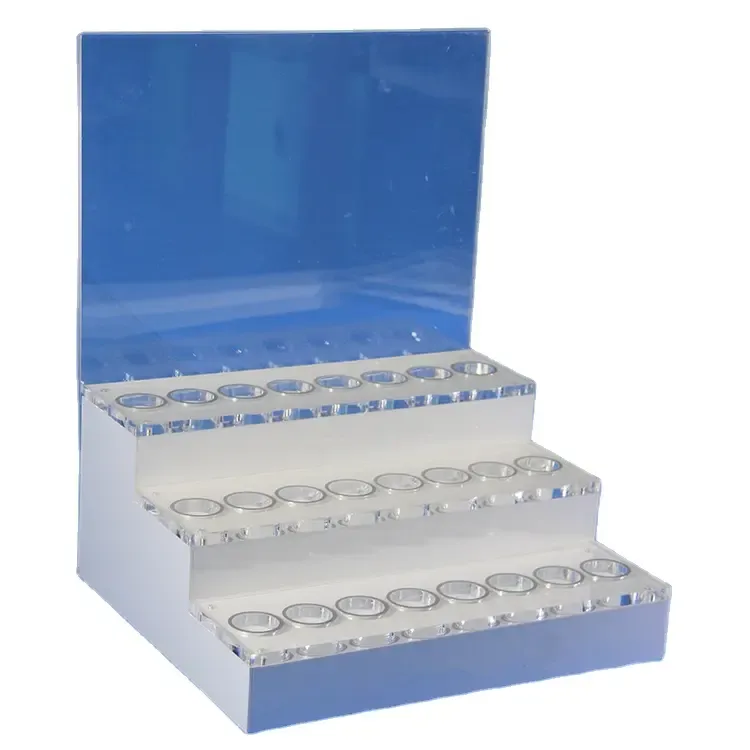 Custom Plexiglass Oil Bottle Display Stand
