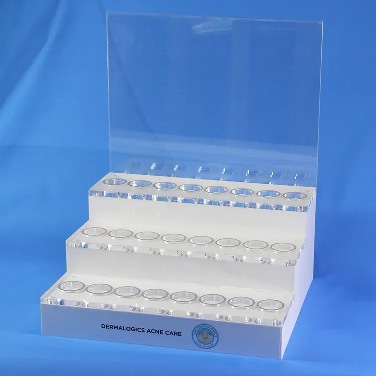 Custom Plexiglass Oil Bottle Display Stand