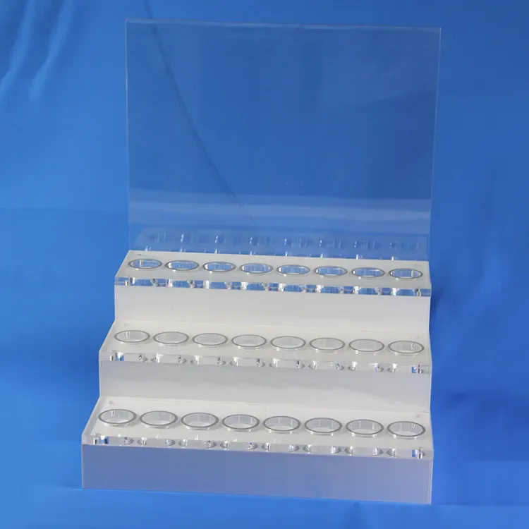 Custom Plexiglass Oil Bottle Display Stand
