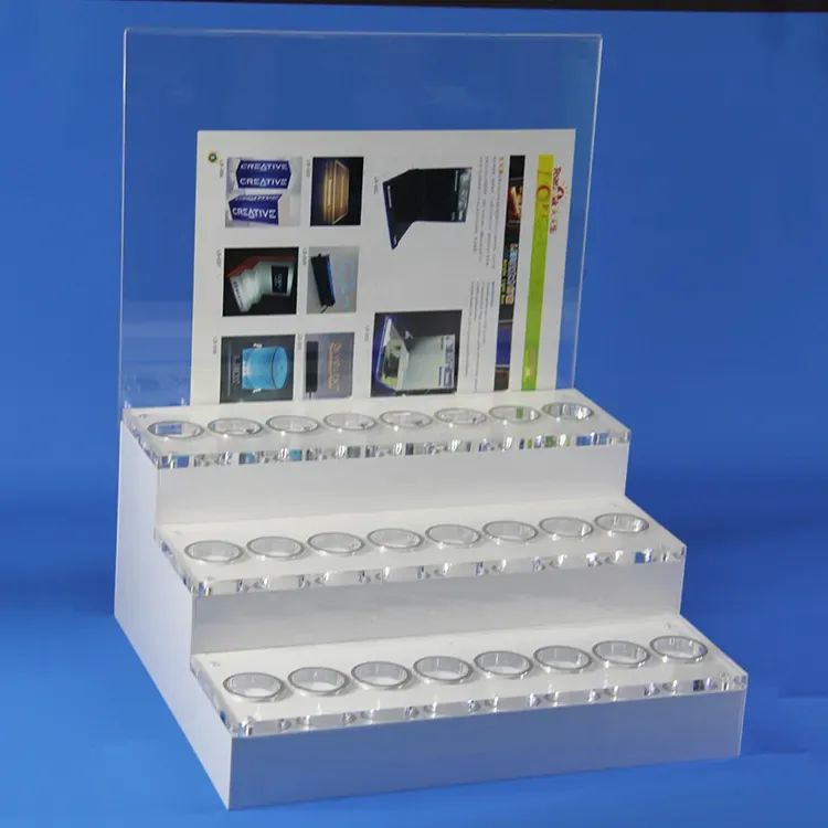 Custom Plexiglass Oil Bottle Display Stand