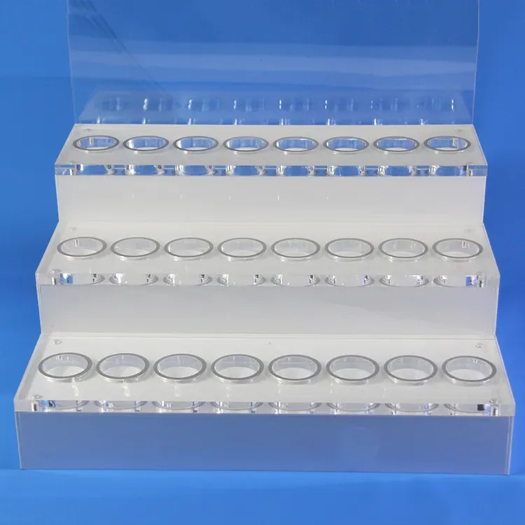 Custom Plexiglass Oil Bottle Display Stand