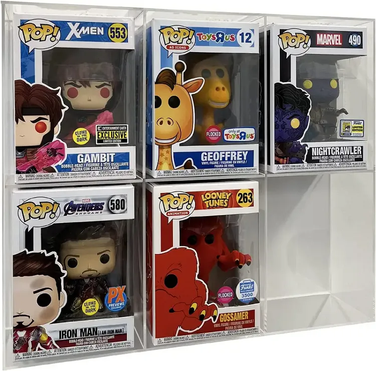 Acrylic 6 Layers Magnetic Transparent Funko POP Display Case