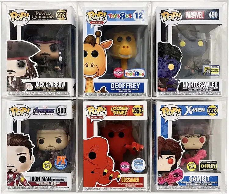 Acrylic 6 Layers Magnetic Transparent Funko POP Display Case