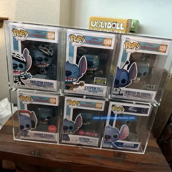 Acrylic 6 Layers Magnetic Transparent Funko POP Display Case