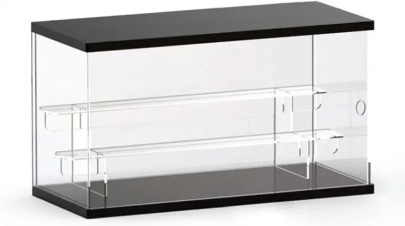 Transparent 3 Tier Acrylic Doll Toy Figure Protective Display Case