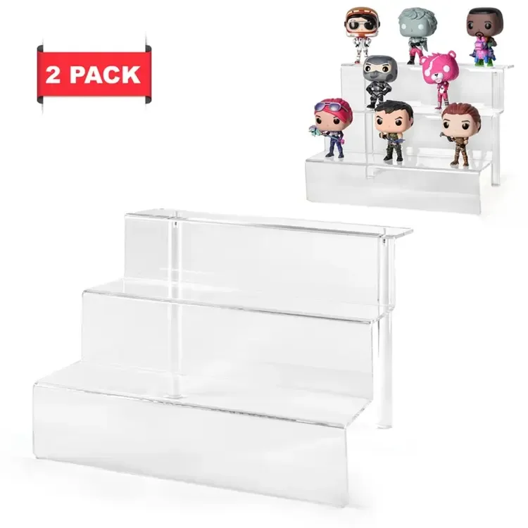 Acrylic Riser Display Shelf For Amiibo Funko POP Figures