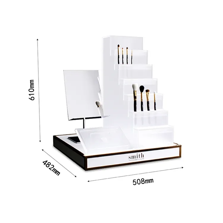 Luxury Acrylic Countertop Eyeliner Makeup Brush Display