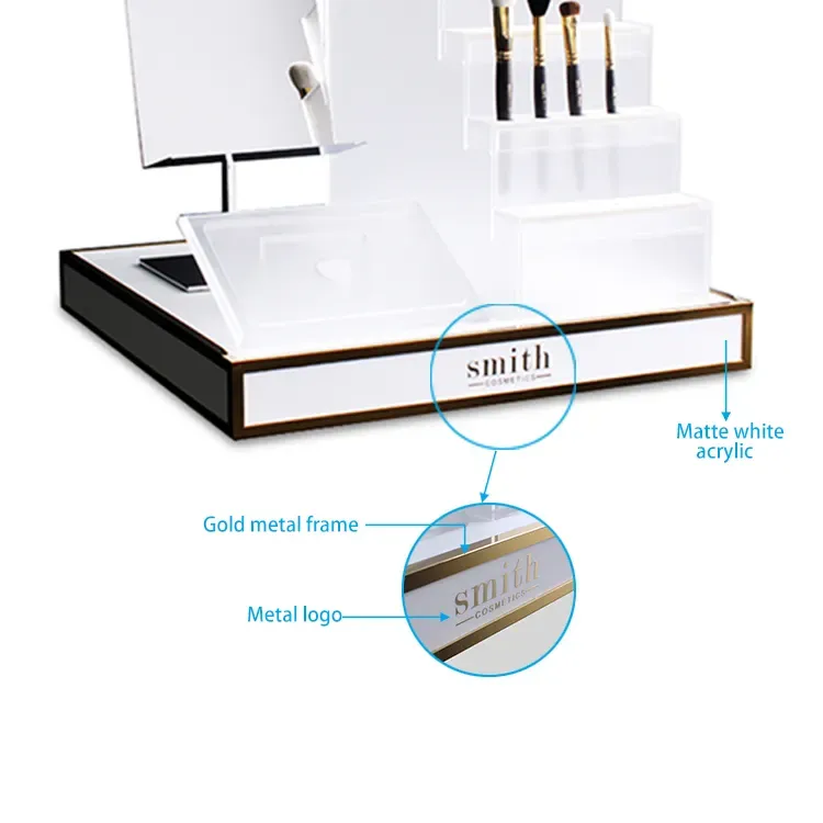 Luxury Acrylic Countertop Eyeliner Makeup Brush Display