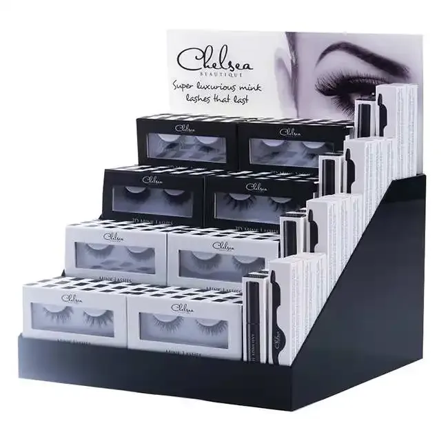 Acrylic Eyelash Counter Display For Retail