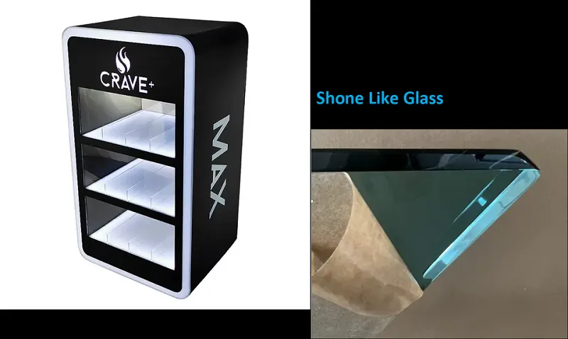Custom Rectangle LED Acrylic Cigarette Display