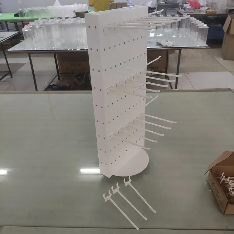 Counter Top Acrylic Rotating Jewelry Displays Stand