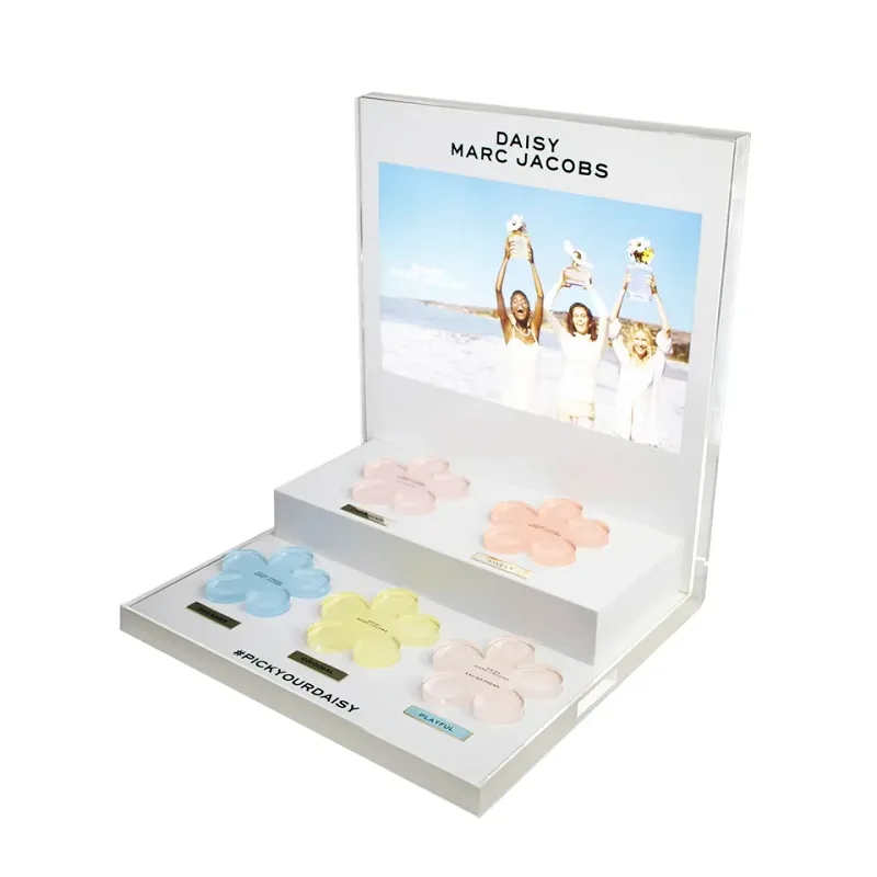 OEM Acrylic Perfume Display Shelf Shelves 