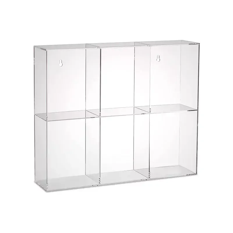 6 Regular Size high quality Acrylic Pop Display Case