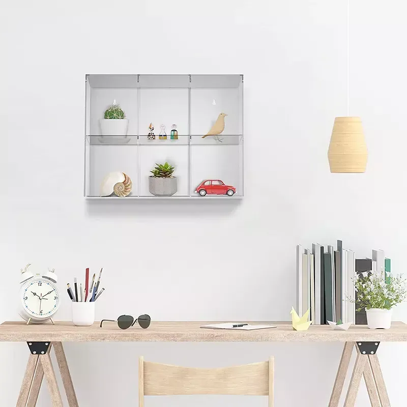 6 Regular Size high quality Acrylic Pop Display Case