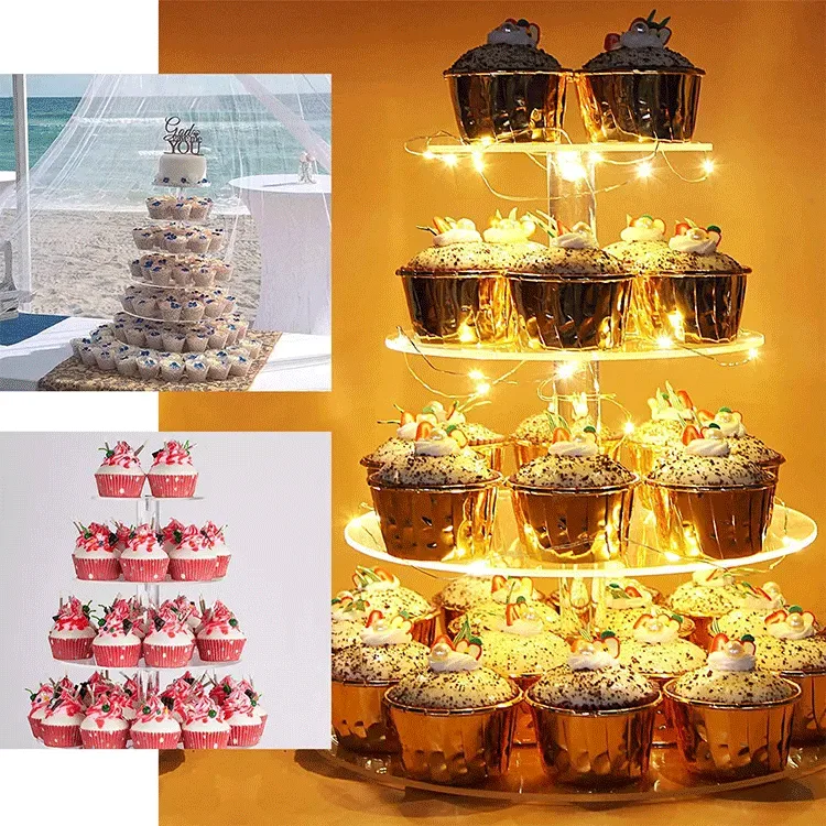 Acrylic Display Stand For Cup Cake Dessert Doll Model