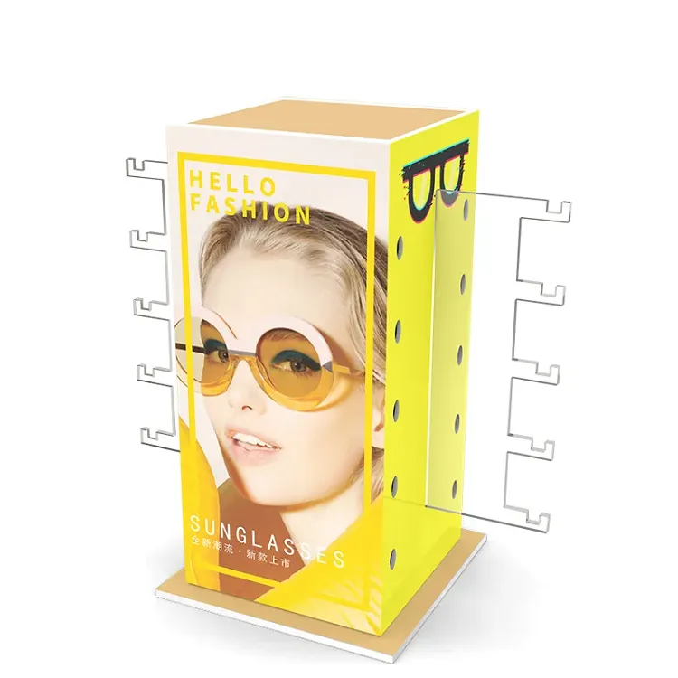 Rotating Organizer Acrylic Sunglasses Display Stand