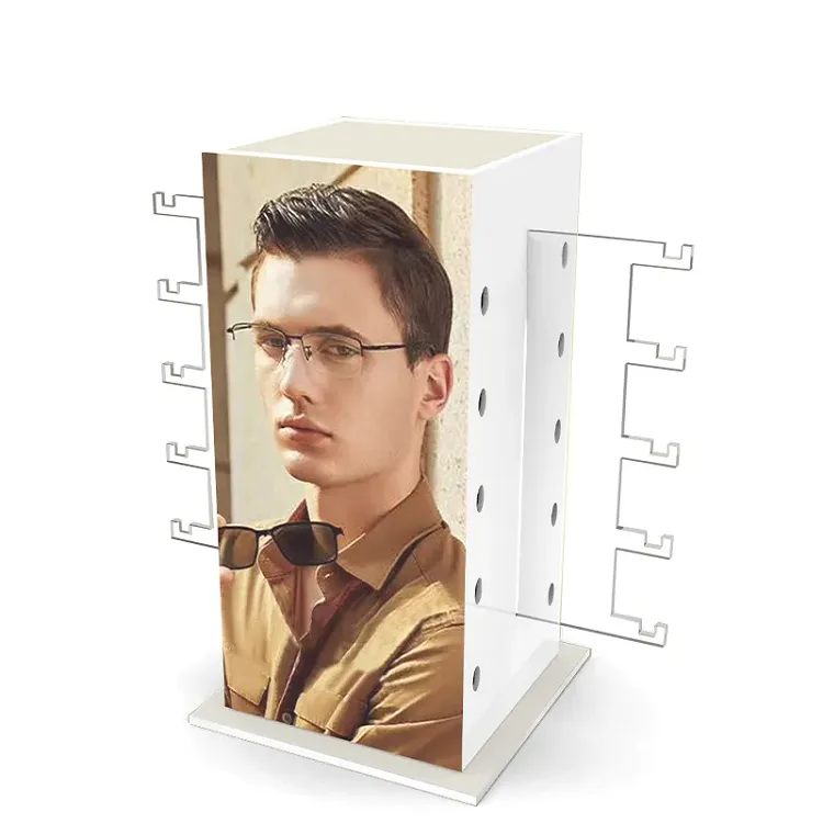 Rotating Organizer Acrylic Sunglasses Display Stand