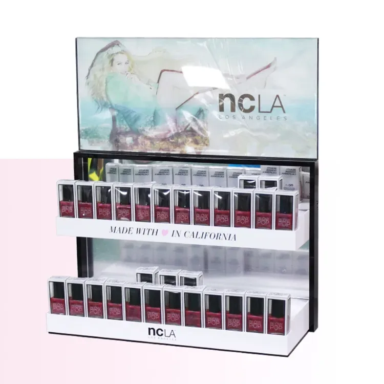 2 Tier Acrylic Nail Polish Display Stand