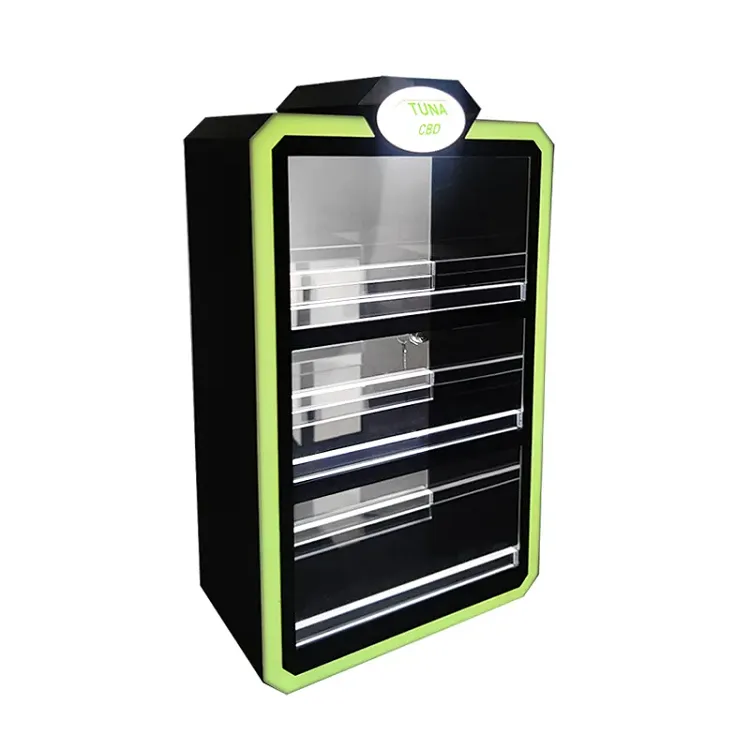 3 Tiers Acrylic Cigarette Display Stand With LED Light