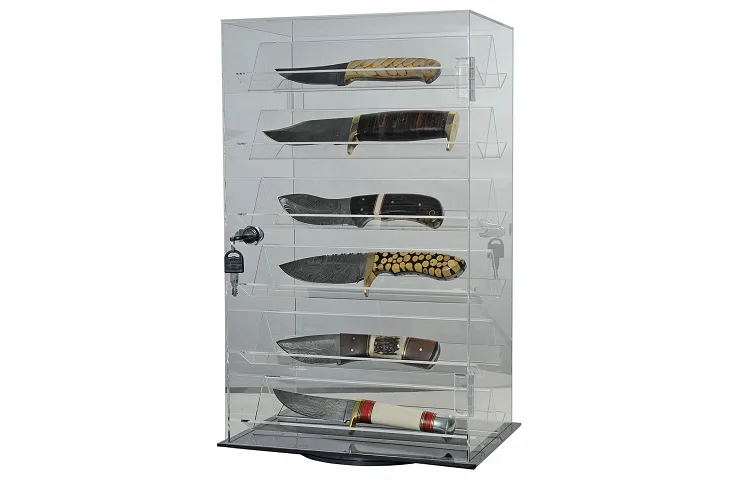 Clear Acrylic Knife Display Stand 