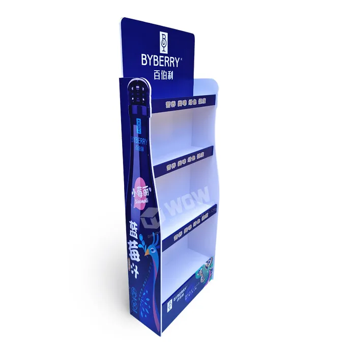 Free Standing Display Stand PVC for Bottle