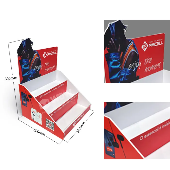 PVC Counter Display Stand for Earphone