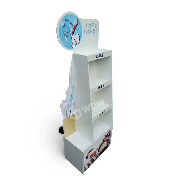PVC Toiletries Display Stand POP Folding