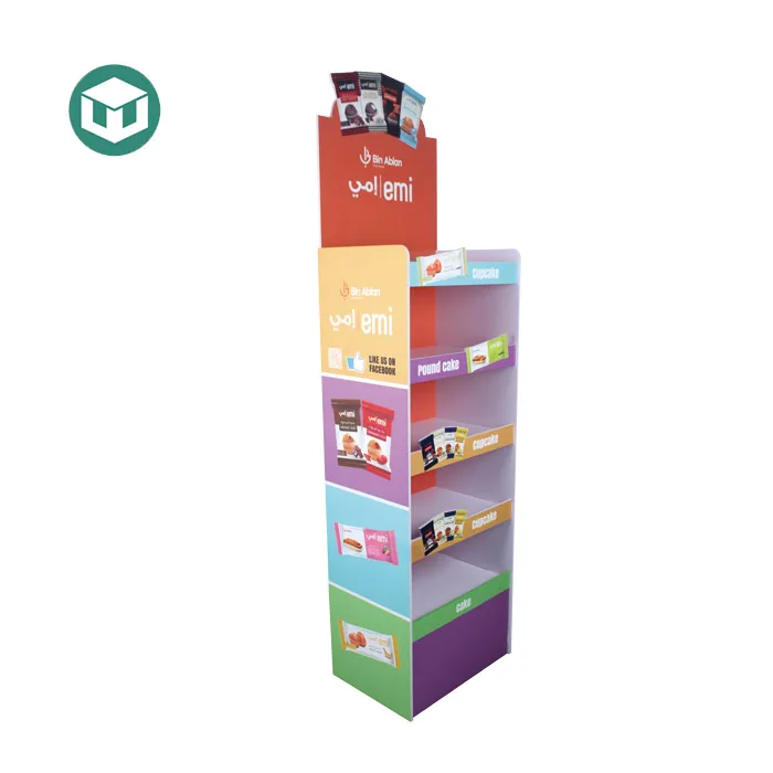 PVC Food Floor Display Stand 