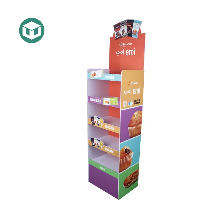 PVC Food Floor Display Stand 