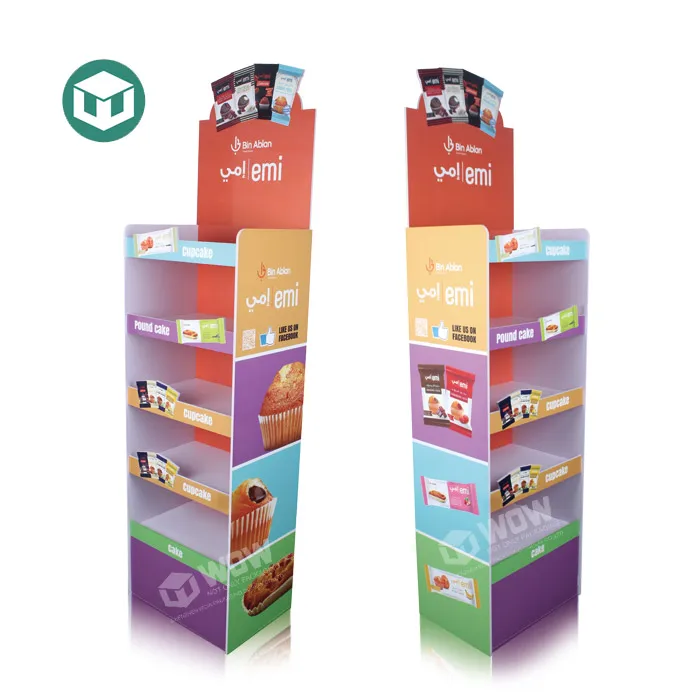 PVC Food Floor Display Stand 