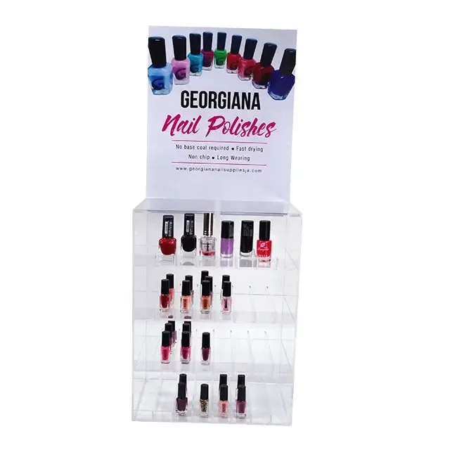 Acrylic Nail Polish Organizer Display Rack Stand