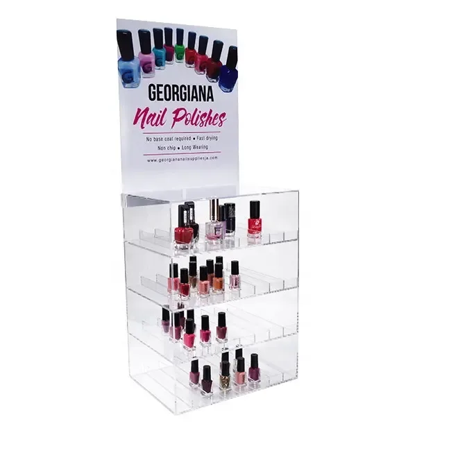 Acrylic Nail Polish Organizer Display Rack Stand