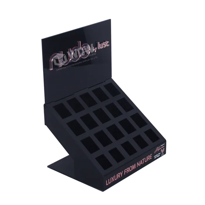 Black Acrylic Lipstick Display Stand