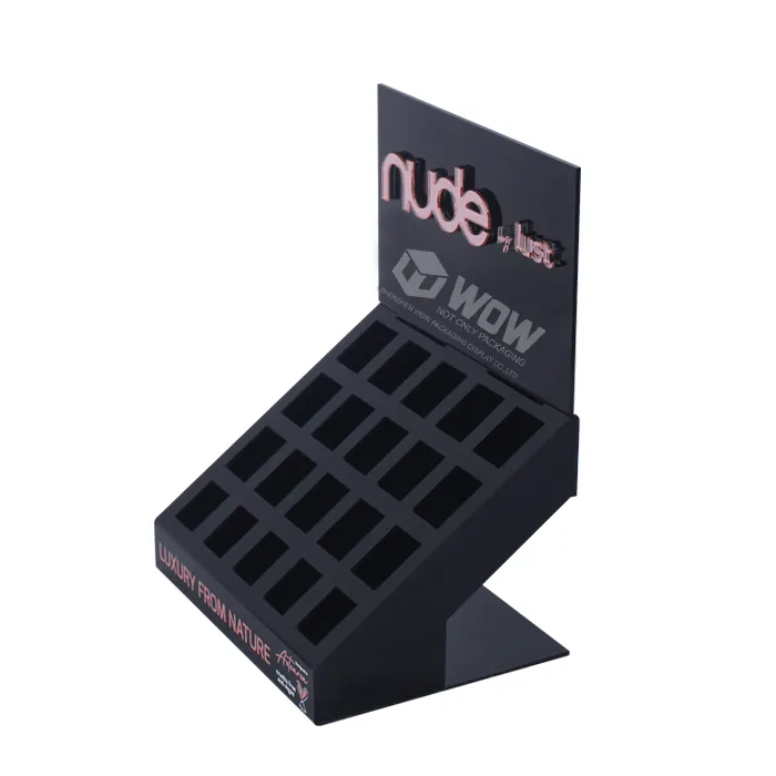 Black Acrylic Lipstick Display Stand