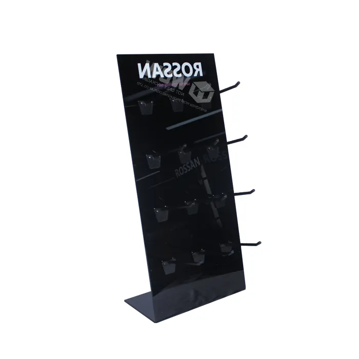 Acrylic Countertop Display with Hooks